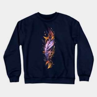 A feather sunset watercolor Crewneck Sweatshirt